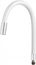 NOVASERVIS - Elastické rameno k baterii 70710, bílá-chrom (W100W-B)