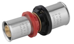 NOVASERVIS - Lisovací AL/PEX redukovaná spojka 20/16mm pro trubku 20x2/16x2mm (FNPR2016)