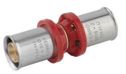 NOVASERVIS - Lisovací AL/PEX spojka16/16mm pro trubku 16x2mm (FNP16)