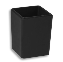 NOVASERVIS - Náhradní dóza na koupelovou sůl černé sklo matované (6404,5XS)