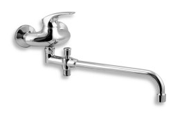 NOVASERVIS - Paneláková baterie bez příslušenství 100 mm Metalia 57 chrom (57037/1,0)