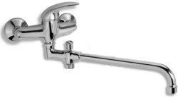 NOVASERVIS - Paneláková baterie bez příslušenství 150 mm Metalia 55 chrom (55036/1,0)