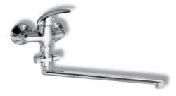 NOVASERVIS - Paneláková baterie bez příslušenství 150 mm Metalia 55 chrom (55072/1,0)