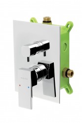 NOVASERVIS - Podomítková baterie s boxem 2 vývody, EDGE (BOX36051R,0)