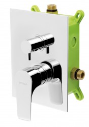 NOVASERVIS - Podomítková baterie s boxem 2 vývody, NICE (BOX97051R,0)