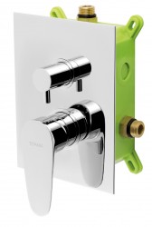 NOVASERVIS - Podomítková baterie s boxem 2 vývody, SMART (BOX98051R,0)