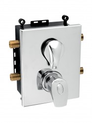 NOVASERVIS - Podomítková termostatická baterie s boxem, 2 vývody (BOX57052RT,0)