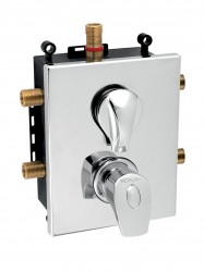 NOVASERVIS - Podomítková termostatická baterie s boxem, 3 vývody (BOX57052RXT,0)