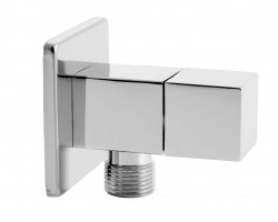 NOVASERVIS - Rohový ventil keramický s krytkou a kovovou pákou 1/2x3/8 (Z293)
