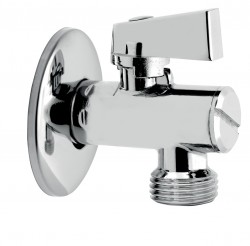 NOVASERVIS - Rohový ventil s filtrem, krytkou a kovovou pákou 1/2x1/2 (Z1212KF)