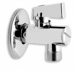 NOVASERVIS - Rohový ventil s filtrem, krytkou a kovovou pákou 1/2x3/8 (Z1238KF)