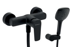 NOVASERVIS - Sprchová nástěnná baterie METALIA 58 ECO, 150 mm, černá (58061,5)