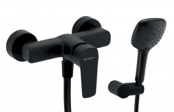 NOVASERVIS - Sprchová nástěnná baterie METALIA 58 ECO, 150 mm, černá (58061,5)