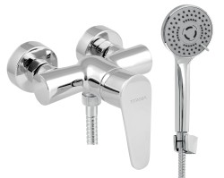 NOVASERVIS - Sprchová nástěnná baterie Titania Fresh ECO, 100 mm, chrom (96065,0E)