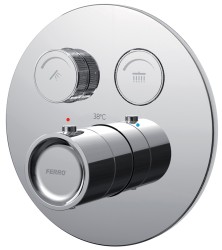 NOVASERVIS - Termostatická pod. baterie s boxem 2 vývody F-Box, chrom (BFBOX)