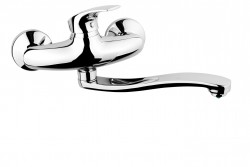 NOVASERVIS - Umyvadlová nebo dřezová nástěnná baterie Metalia ECO+ chrom (57070,0E)