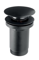 NOVASERVIS - Uzávěr výpusti pro umyvadlo s přepadem, černý (S285-BL-B)