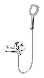 NOVASERVIS - Vanová nástěnná baterie s příslušenstvím Metalia ECO+ chrom (57020,0E)