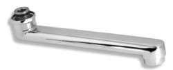 NOVASERVIS - Výtokové ramínko 20 cm rovné chrom (RAM1076,0)