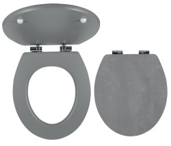 NOVASERVIS - WC sedátko, MDF s potiskem, panty kov-chrom (WC/SOFTSTONE2)