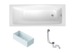 Obdélníková vana SAT Feel 170x75 cm smaltovaná ocel levá i pravá SATBVFEEL170751 (SATBVFEEL170751)