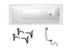 Obdélníková vana SAT Feel 170x75 cm smaltovaná ocel levá i pravá SATBVFEEL170755 (SATBVFEEL170755)