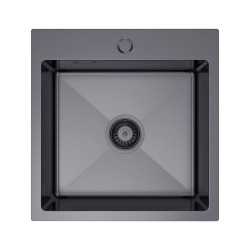 Ocelový dřez 46 x 45, grafit, Velazo VELAZ(4645B)