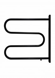 OLSEN SPA - Elektrický sušák otočný - Barva - Černá , Materiál - Komaxit, Rozměr radiátoru - ES 2 - 35 x 565 x 475 mm, Výkon - 40 W (OLBES2OCER)