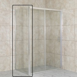 OLSEN SPA - Pevná stěna RUTIS - Barva rámu - Hliník leštěný, Rozměr A - 80, Směr zavírání - Univerzální Levé / Pravé, Výplň - Čiré bezpečnostní sklo - 6 mm (OLBFIXGLA80CC)