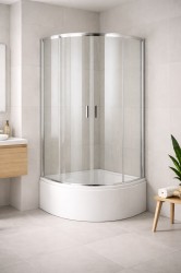 OLSEN SPA - Sprchový kout TOLEDO PLUS - Barva rámu - Chrom/Leštěný hliník (ALU), Rozměr A - 90, Rozměr B - 90, Rozměr C - 188, Směr zavírání - Univerzální Levé / Pravé, Výplň - Čiré bezpečnostní sklo - 5 / 6 mm (OLBTOL90CCPLUS)