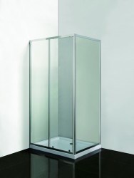 OLSEN SPA - VÝHODNÝ SET - OBDÉLNÍK SMART SELVA + PINA  s vaničkou - Barva rámu - Chrom/Leštěný hliník (ALU), Rozměr A - 100, Rozměr B - 80, Směr zavírání - Univerzální Levé / Pravé, Výplň - Grape bezpečnostní sklo - 4 / 6 mm (OLOBD10080CG1)