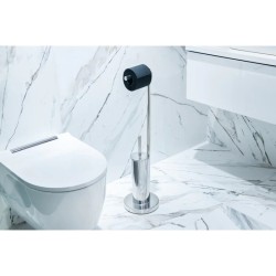 OLSEN SPA - WC štětka + držák papíru, pochromovaný kov (KD02071575)