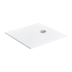 OMNIRES - AQUAPURE litý mramor - vanička protiskluzová, 90 x 90 cm, bílá mat (AQUAPURE90-KBM)