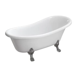 OMNIRES - ATENA COMFORT M+ volně stojící vana, 168 x 76 cm, bílý lesk (ATENA168BP)