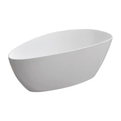 OMNIRES - BARCELONA M+ Volně stojící vana, 156 x 71 cm, bílá lesk (BARCELONA156BP)