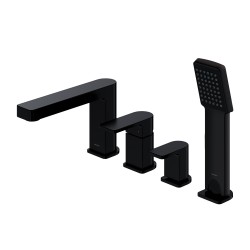 OMNIRES - BARETTI vanová baterie 4-otvorová černá mat /BLM/ (BA7832BL)