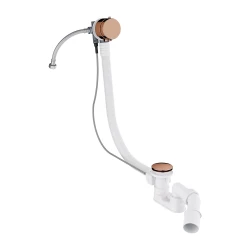 OMNIRES - CGS sifon vanový přepadovo-odtokovo-napouštění, měď lesk. (TK132-PLUS-3.76+64-SCP)