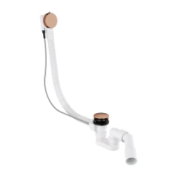 OMNIRES - CGS sifon vanový přepadový-odtokový, lesklá měď (TK104-PLUS-3.76+64-SCP)