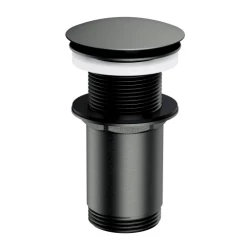 OMNIRES - Click-clack pro umyvadlo bez přepadu, kartáčovaný grafit (A716GR)