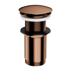 OMNIRES - Click-clack pro umyvadlo bez přepadu, lesklá měď (A716CP)