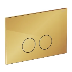 OMNIRES - Minimal tlačítko splachovací, zlaté lesk; (MPS1GL)