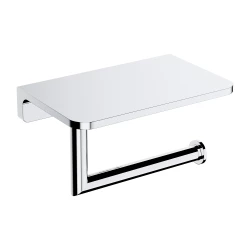OMNIRES - MODERN PROJECT držák toaletního papíru s policí, chrom lesk (MP60511CR)