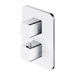 OMNIRES - PARMA termostatická sprchová baterie podomítková chrom / bílá /CRB/ (PM7436CRB)