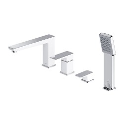 OMNIRES - PARMA vanová baterie 4-otvorová chrom / bílá /CRB/ (PM7432CRB)