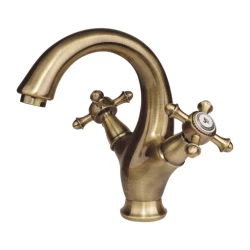 OMNIRES - RETRO umyvadlová baterie, antický kartáčovaný bronz (RE7210BR)