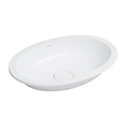 OMNIRES - SHELL M+ umyvadlo zapuštěné do desky, 48 x 31 cm, matná bílá (SHELL480UPBM)
