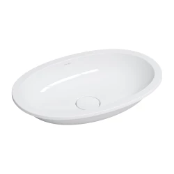 OMNIRES - SHELL M+ zápustné umyvadlo 54 x 34 cm, bílý lesk (SHELL540UPBP)