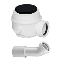OMNIRES - sifon pro vany a sprchové vaničky průměr 52 mm, černá mat /BLM/ (WB01XBL)