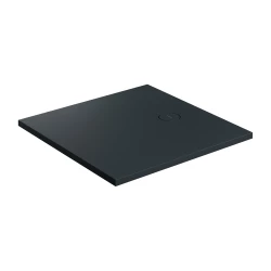 OMNIRES - Sprchová vanička AQUAROCK kompozit, protiskluzová, čtvercová 90 x 90 cm, černá láva (AQUAROCK90-KBLV)