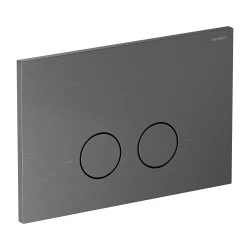 OMNIRES - STEEL-R45 splachovací tlačítko z nerezové oceli, antracit broušený (ST45PS1AT)
